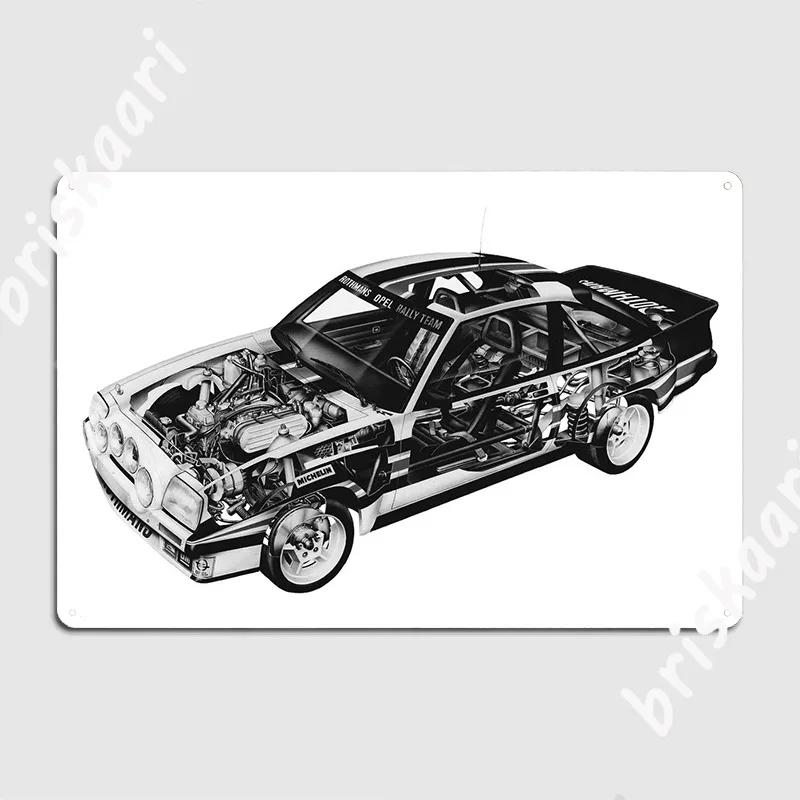 

1984 Opel Manta 400 B Металлическая табличка Постер Таблички Стены для вечеринки паб создать Manta 400 Старый Классический автомобиль Жестяной знак Постер 20x30cm