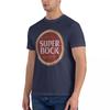 Men's casual fashion T-shirt round neck cool man's Super Bock beer Portugal Fashion Printed men's T-Shirt Short Sleeve