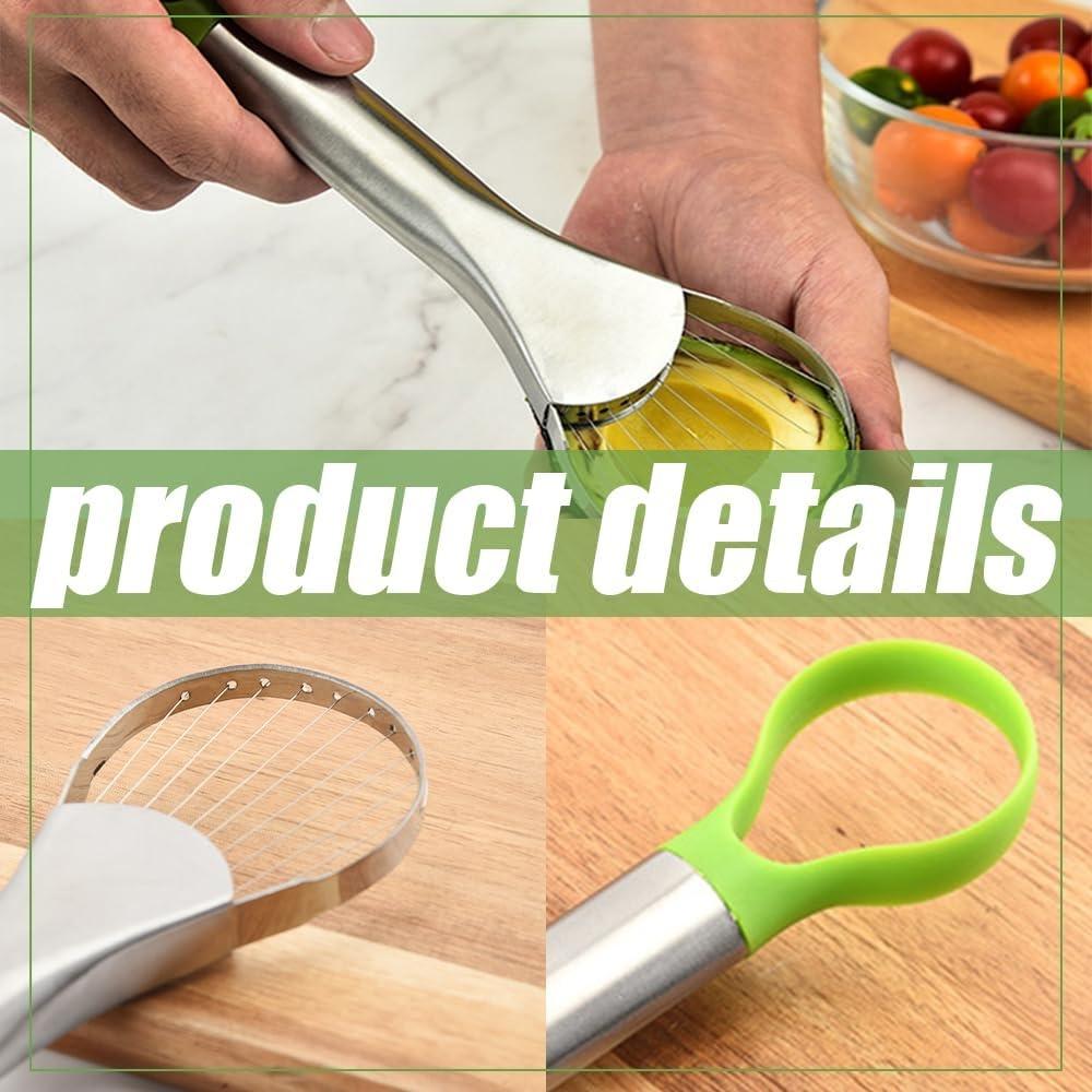 1pc Stainless Steel Avocado Knife Dragon Fruit Slices Gadget Peaches Removing Seeds Cutters For Kitchen and Home