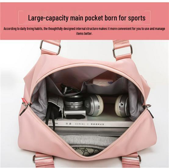 Cross-Border Women's Large Capacity Casual Sports Fitness Bag - Korean Style Shoulder Handbag & Yoga Bag