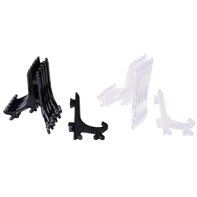 12 Bucăți Suport de Afișare Șevalet Suport pentru Farfurie Imagine Foto Artă Plastic Pliabil