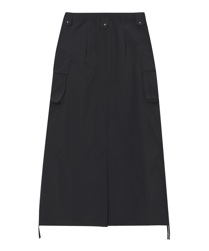 Syupeodeulai Women'S Nylon Pocket Skirt Black Sdflkcq42Blk