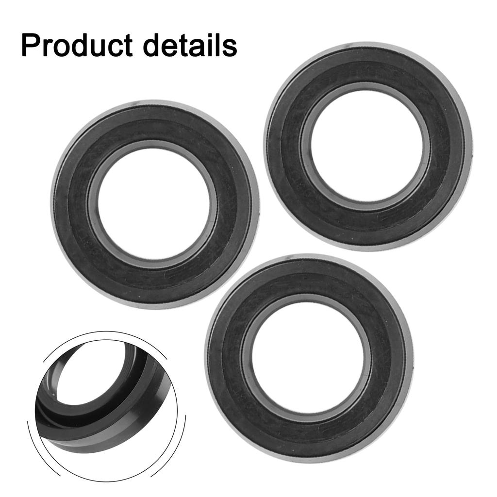 Rubber Oil Seal Pump Head Sealing Ring 3 Piece Set Easy To Replace Enhances Performance Rubber Material 12*20*5.3
