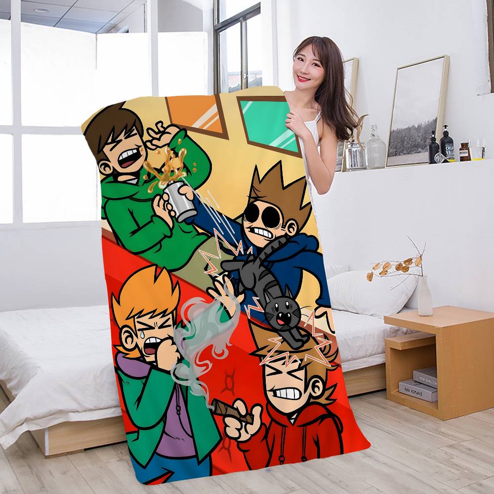 

Animated Eddsworld movie Microfiber Beach Towel Absorbent Quick dry Soft Yoga Swimming Resort Mountain Climbing Towel W30*H60(CM)