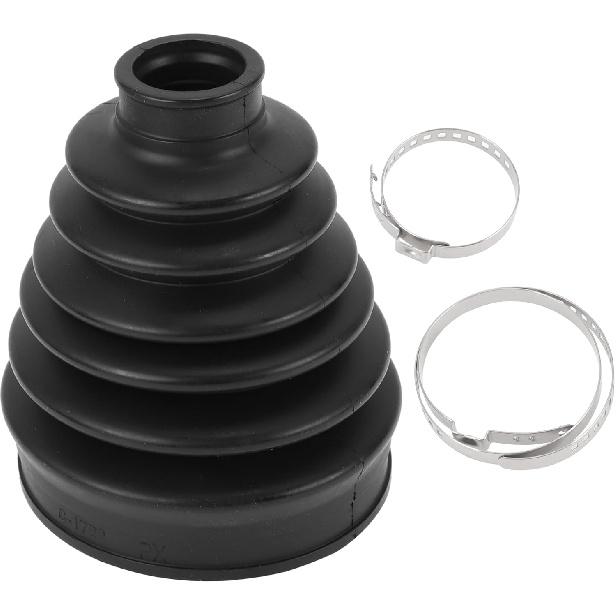 1 Set CV Joint Boot Kit for Honda CR-V 2008-2011 2019 Outer Constant Velocity Joint Boot W/Clamps No.44018SJM020 Black Rubber