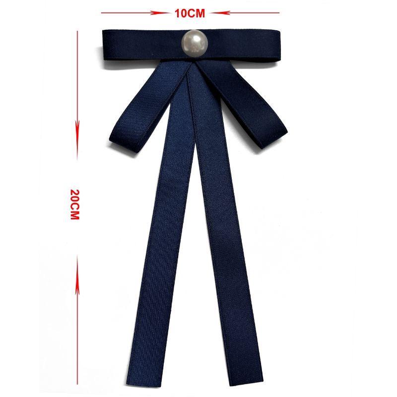Lapel Flower Women's Ribbon Bow Collar Accessory Brooch Pin