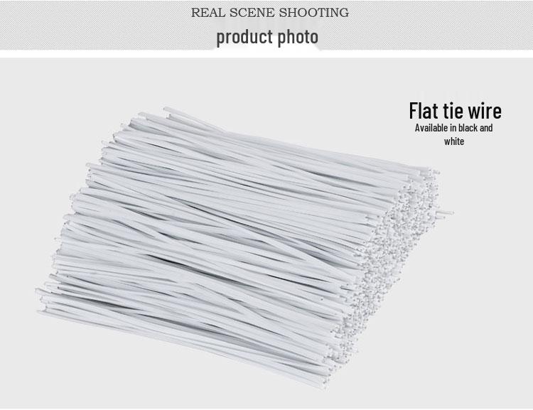 Kunststoffbeschichteter Eisendraht zum Binden von Reben, für Elektroinstallationen und feine Bindungen - Weiß & Schwarz