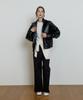 DEPOUND Back Banding Cotton Pants [Black]