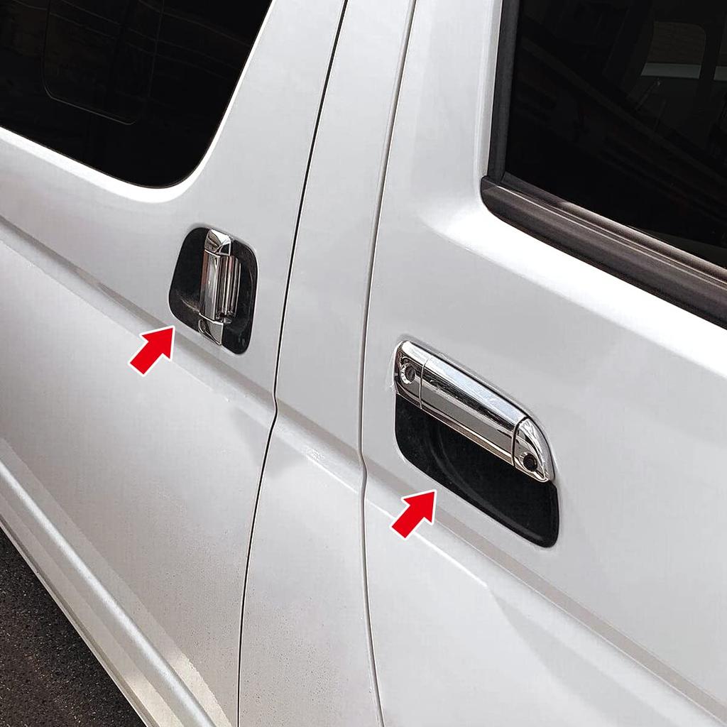 Hiace 200 Series RegiusAce 200 Series Door Handle Under Cover Custom Designed for Generation Door Handle Protector Scratch Scratch Exterior Custom 6P