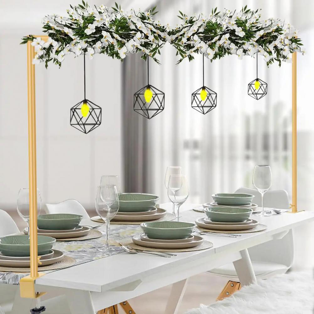 Portable Storage Table Rod Holder Table Arch Stand Metal Table Arch Rod Stand for Balloons Flowers Decoration at Wedding
