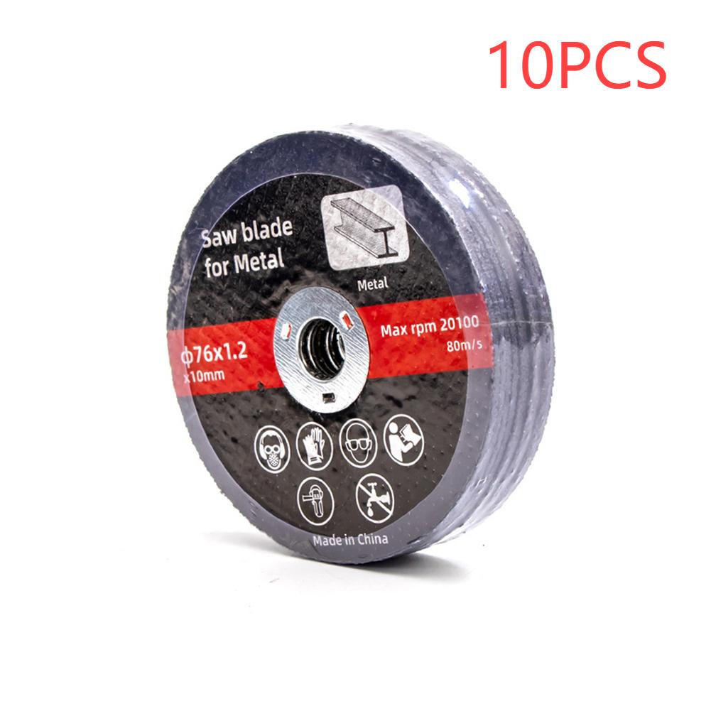 1-10PCS 76mm Cutting Disc Circular Resin Saw Blade Angle Grinder Grinding Disc for Metal Wood Iron Steel Bar Cutting Accessories