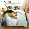 Cat Duvet Cover Collection Cat Lover Gifts Bedding For Women Cute Kitten Pattern Bedroom Decor Twin Double Queen King Size Quilt Cover