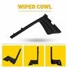 For Toyota Yaris 2012 2013 2014 2015 Car Front Windshield Wrap Corner Trim Wiper Side Trim Cover Lid 53867-52090 53866-52090