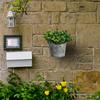 Wall Hanging Flower Bucket Home Flowerpot Garden Half Circle Design Decorative Accessories Iron Art Photography Props Decorations