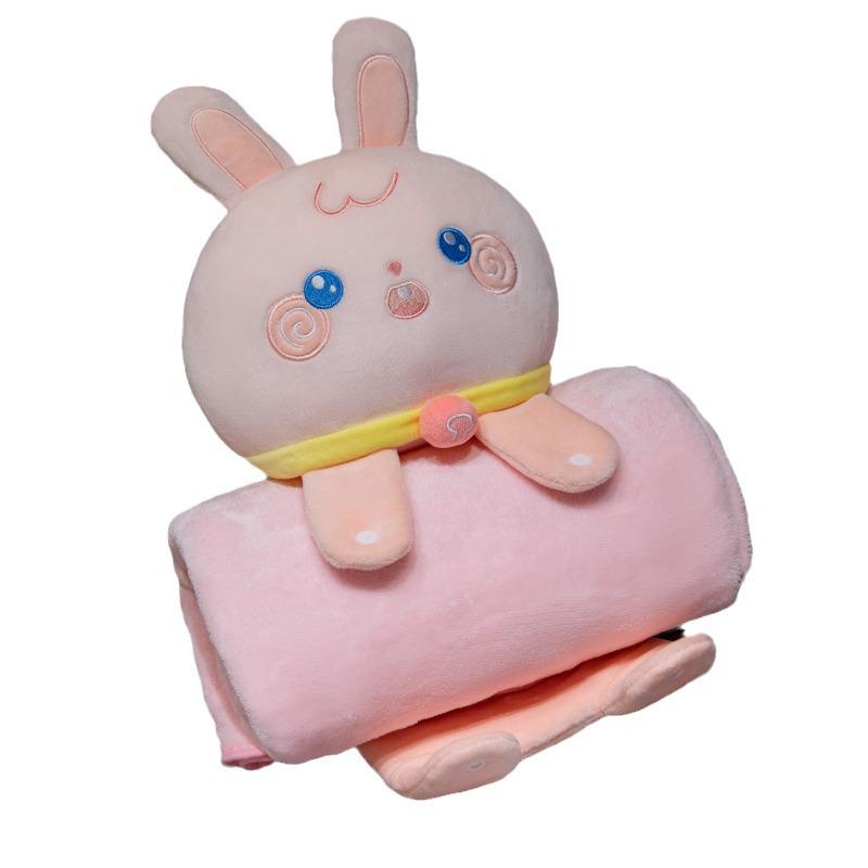 3D Cartoon Plush Doll Blanket - Office Nap & Air Conditioning Cover, Gift for All Ages