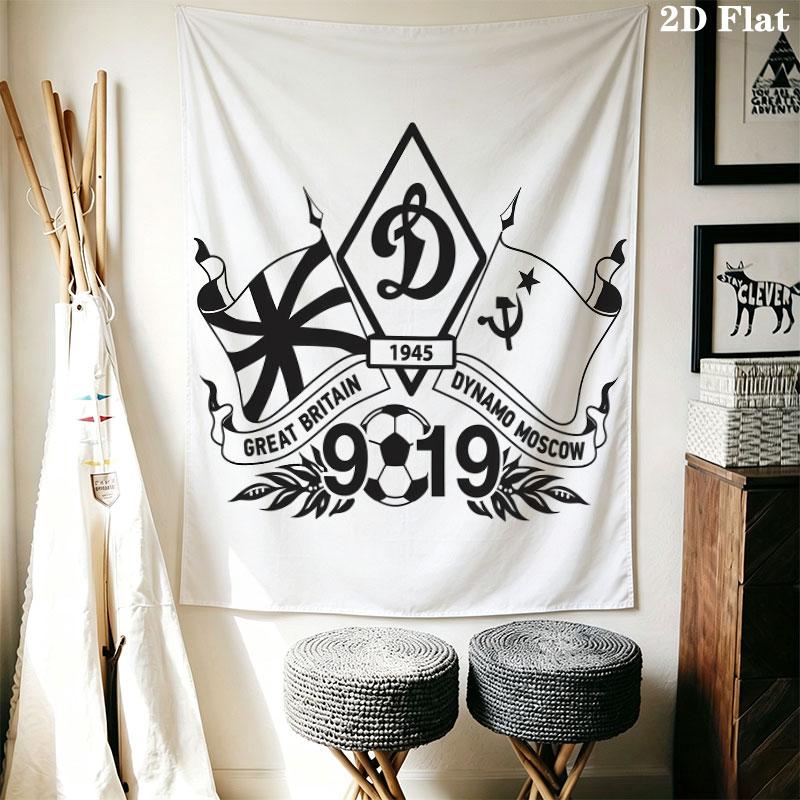 Dynamo Moscow Spirit Wall Hanging Printed Fabric Blanket Decorative Tapestries for Bedroom Living Room Home Decor
