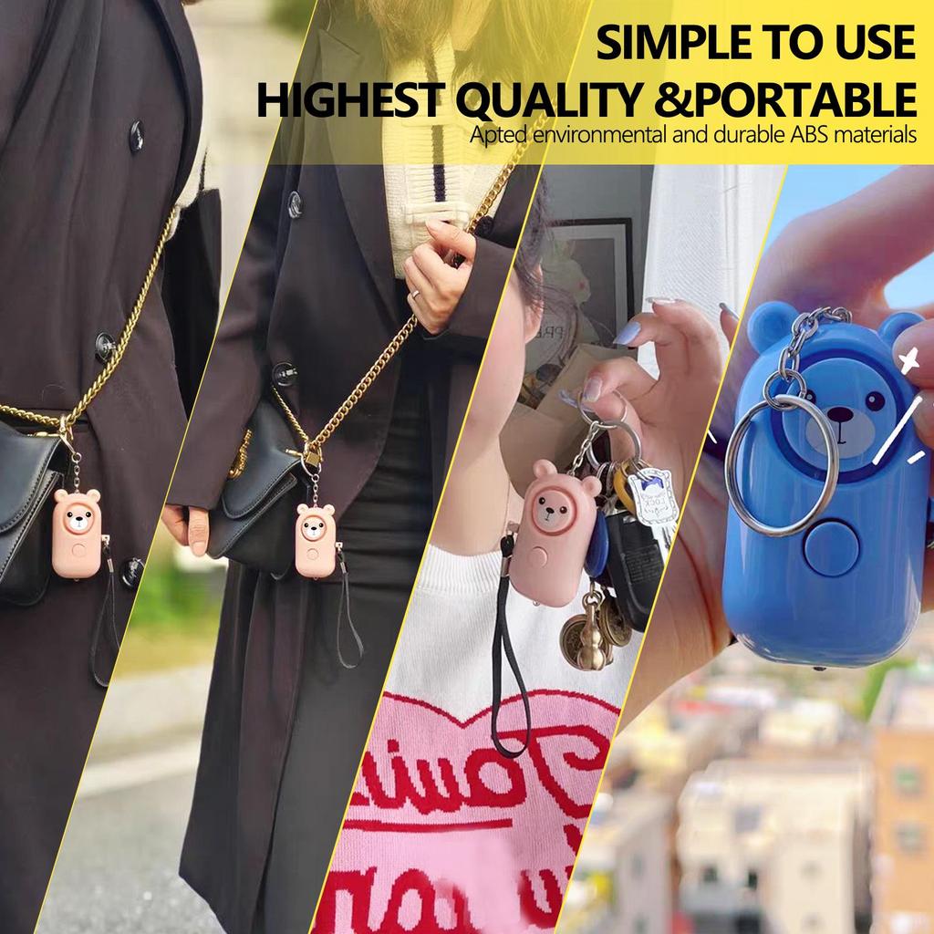 130dB Personal Safety Alarm for Self-Defense, Ideal for Women, Students, and Elderly