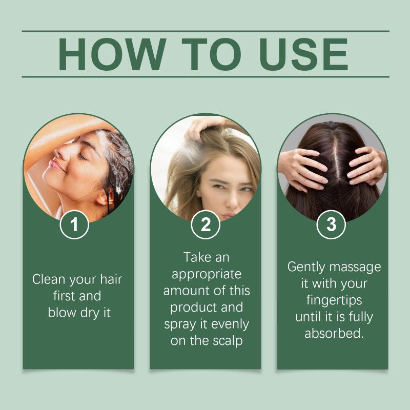 Hair Growth Spray Prevent Hair Loss Anti Baldness Massage Scalp Treatment Nourish Strengthen Hair Thicken Fast Regrowth Liquid