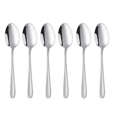 Buyer Star Middag Rostfritt Stål Set av Tillverkad av Rostfritt Spegel Lämplig för Diskmaskin Silver Sked, Sked, Sked, 6, 18.5cm, Stilfull, Stål,