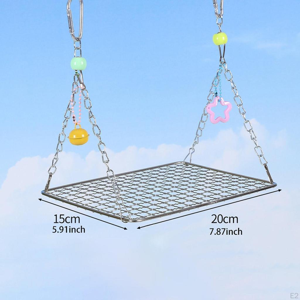 Vogel Sitzstange Plattform Käfigzubehör Dekoration Hängende Kreative Papageien Hängematte für Nymphensittich