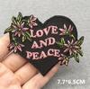 Love Nature Patch Magic Mushroom Embroidery Patches For Clothing Diy Iron-On Stickers Appliques Flowers Stripes