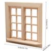 Children Dollhouses Furniture Sturdy Wood Window Panel Designs in 1 12 Miniature Scale Moder Home Decoration Supplies