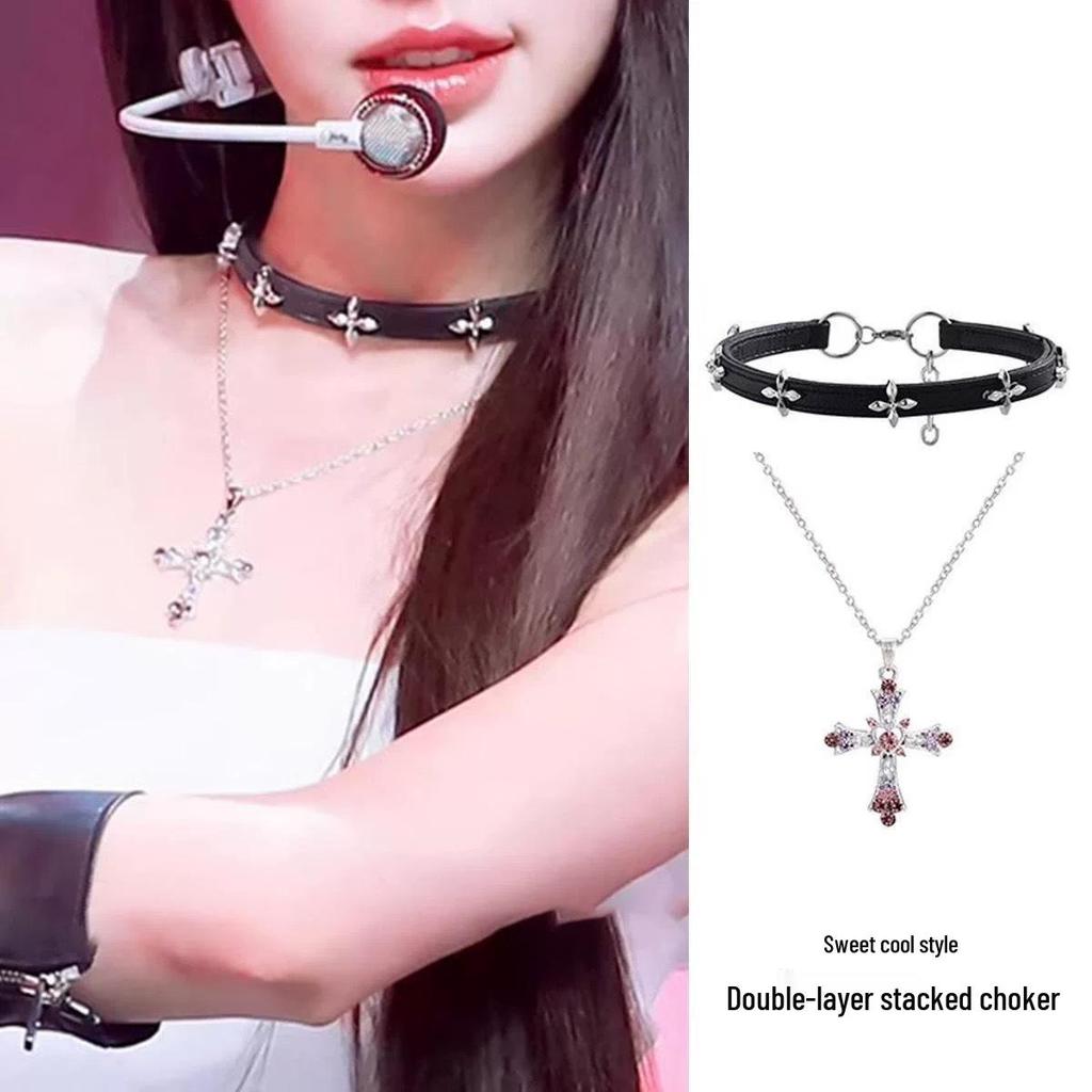 Štýlový pikantný kožený zvončekový choker náhrdelník – Unikátny menšinový dizajn