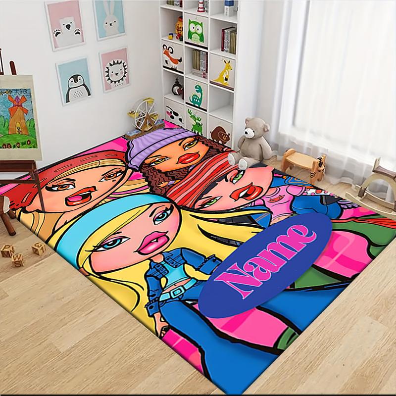 Custom Name Starlit Fashion Journey Carpet Rug Customizable Soft Washable Anti-Slip Home Living Room Sofa Mats Personalized Rug. 0909120