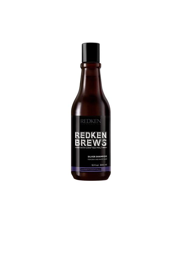Redken Brews Silver Shampoo Мужской шампунь для седых и светлых волос ...