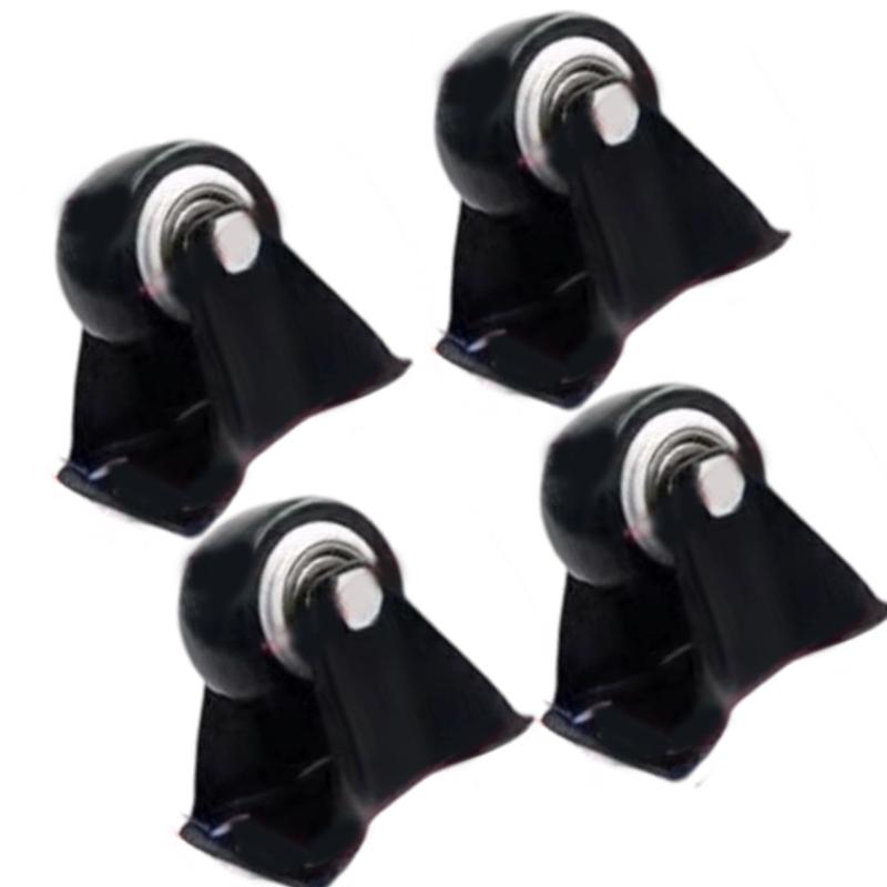 Industrial Strength Casters with PU Quiet Rollers Quick Install Noiseless Casters Simple Installs for Heavy Furniture HX6C