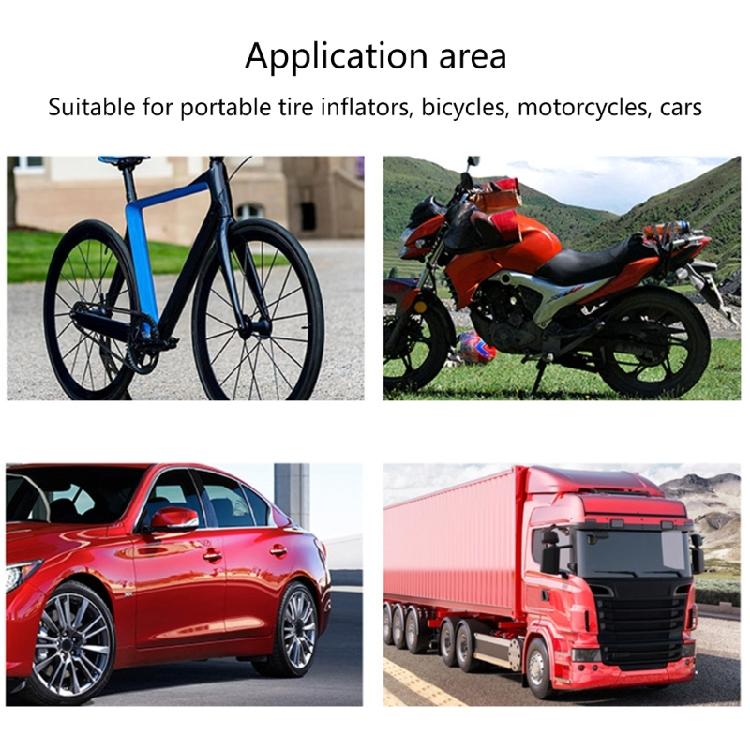 Air Chuck Heavy Duty Closed Flows Locking On Tires Chuck with Clip Adapter 1/4inch Tires Chuck for Tires Inflator Pressure Gaug