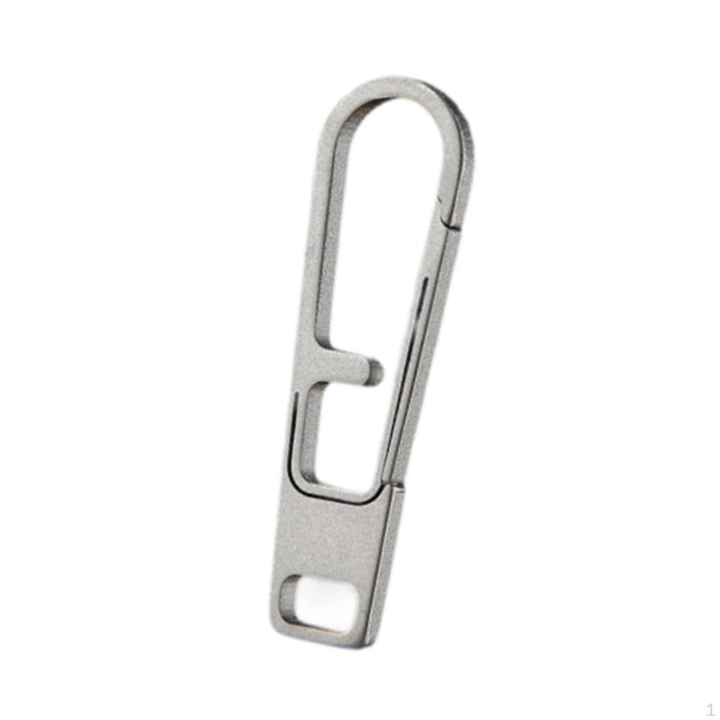 Carabiner Keychain Clip In Titanium Alloy for Quick Access On Backpacks And Luggage