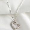 goyu HEART FOR ME NECKLACE (SILVER)