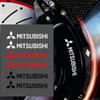 6pcs Wheel Caliper Stickers for Logo Lancer L200 Outlander Mirage OTO ASX L300 Delica Pajero Vinyl Car Brake Decal