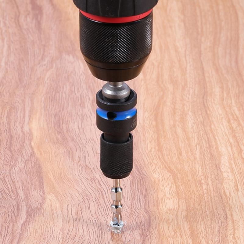 1/2" Square Drive to 1/4" Hexagonal Sockets Adapter Secure Grip Four Flutes Design AntiCorrosion For Professional DIY Projects