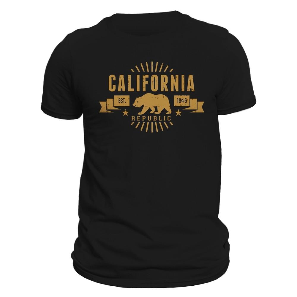 California Republic Bear Graphic T-shirt