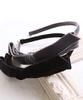 VINGTAINE Velvet Thin Ribbon Simple and Stylish Hair Gray Headband, Slim, Accessory, (HK-218-GY)