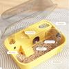Clear View Rodents Habitat Detachable Pet Cage with Running Wheel and Enrichment Climbing Structure for Small Animal