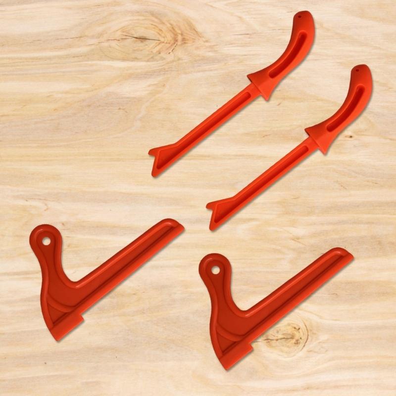 4pcs Plastic Safety Push Stick Set for Tablesaw and Carpentry Router Table Protective Hand Tools In Ergonomic Design