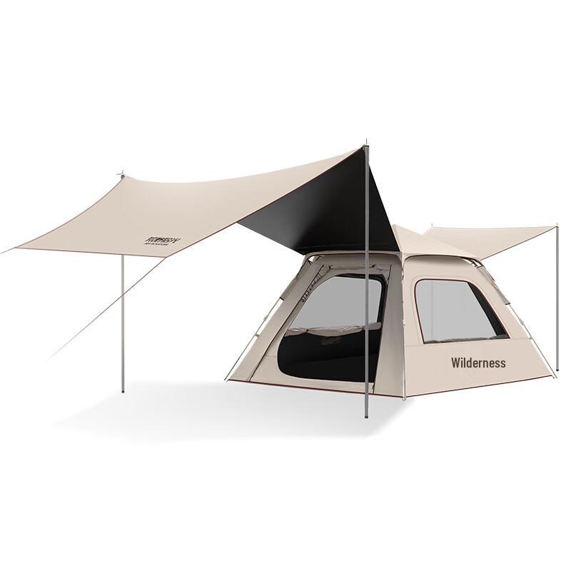 OEING Outdoor Camping Tent with Tarp & Moisture Pad