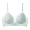 Jelly ice silk soft support underwear women's small breasts gather, breathable and seamless, no steel ring fixing cup, hollowed out women's bra