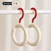 Round Ring Hooks for Bags and Hats, Non-marking, Non-slip Storage, Non-deformable, Rotatable Wardrobe Decorative Hooks