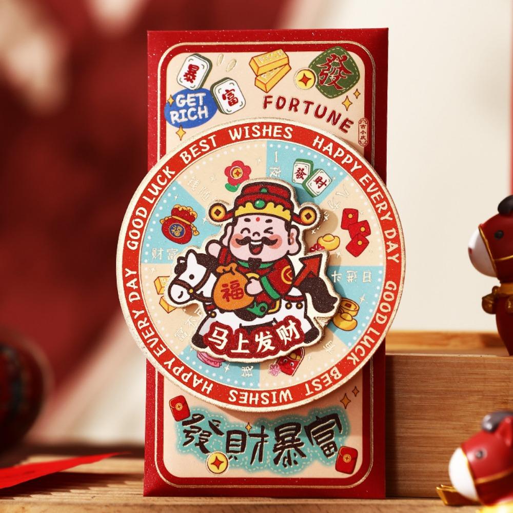 Paper 2026 Horse Year Red Envelope Cartoon Design New Year Money Envelope  Kids Gifting