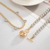 Punk Liebesherz Anhänger Choker Halskette für Damen Vintage Perlenketten Hochzeit Braut Hals Schmuck Zubehör