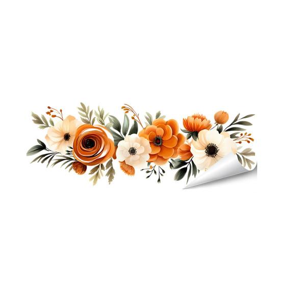 

Flowers Toilet Seat Lid Sticker Self-Adhesive Bathroom Wall Sticker DIY Waterproof Floral Toilet Lid Decals for Bathroom Cistern Decor B