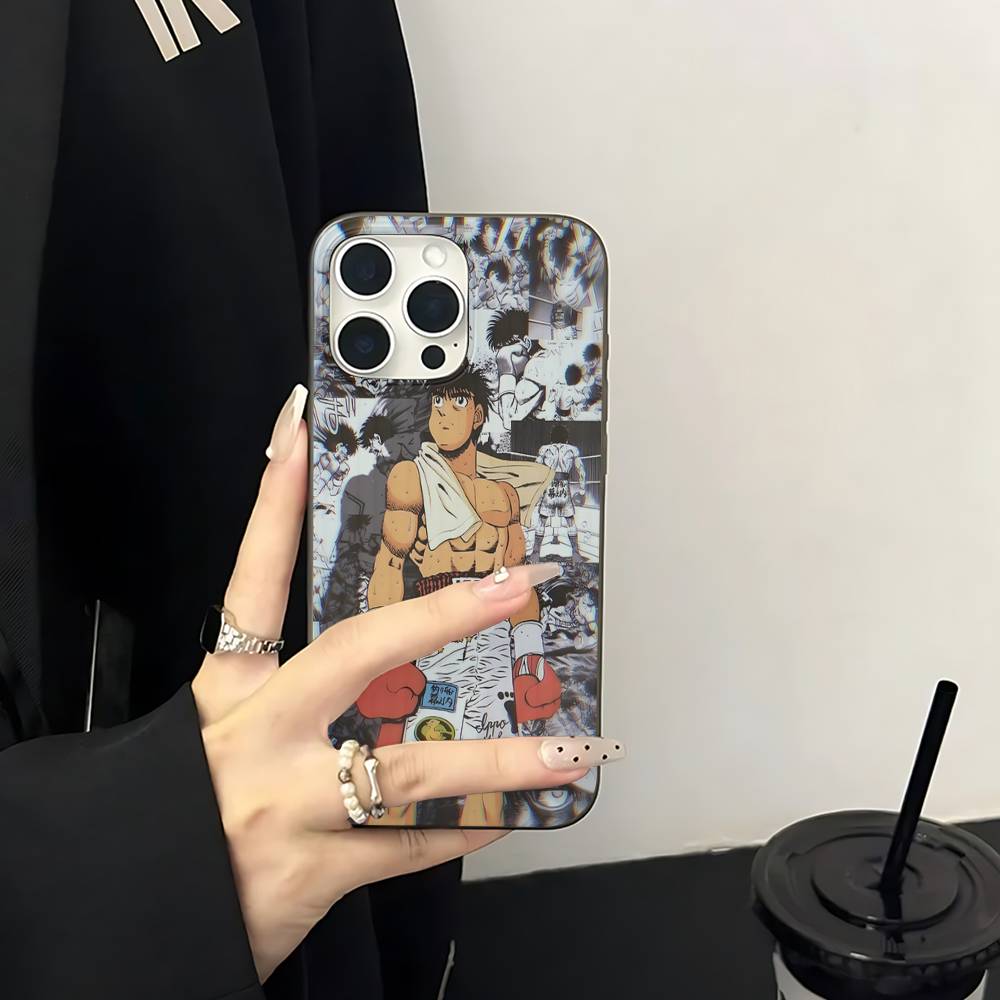 Hajime No Ippo Anime For IPhone 16 15 14 13 12 11 17 Pro Max Plus Wave Corrugated Phone Case Anti Drop Cover