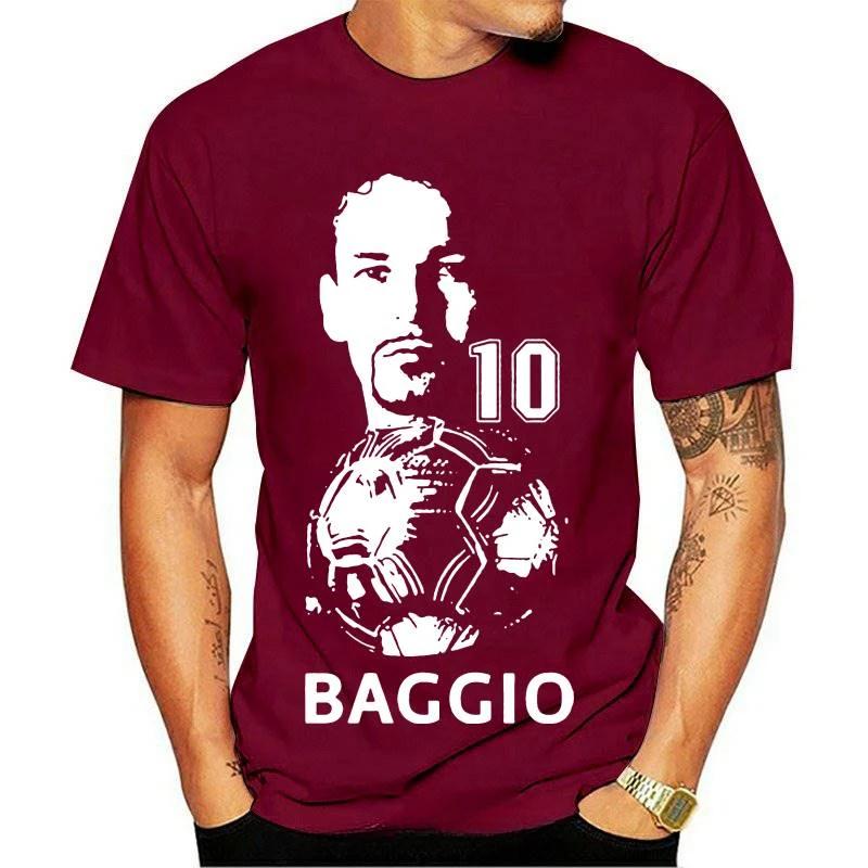 Funny Summer T Shirt Homme Short Sleeve Roberto Baggio Teenagers Casual T-shirt Mens Clothing Casual Birthday Gift Top Tees -... S разноцветный