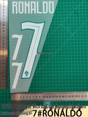 2026 Portugal Kids Home Jersey A+ 7# RONALDO Heat Transfer