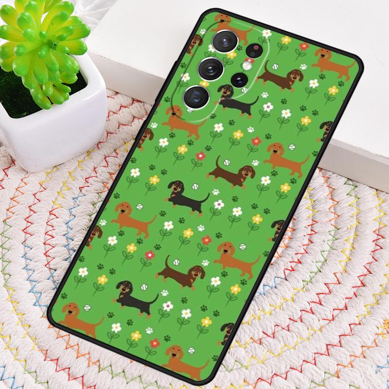 Pouzdro na telefon s jezevčíkem pro Samsung Galaxy note 10 pro S26 Ultra S23 S24 FE S25 S21 S22 PLUS nárazuvzdorný kryt