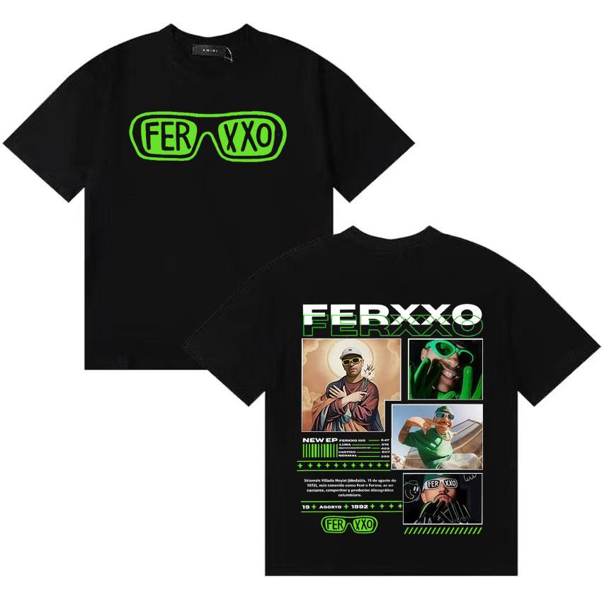 Ferxxo Reggaeton Pop Music Album 2025 Tshirt Unisex Women High Quality Summer T Shirt Teenagers Cotton Oversized Crewneck Tee Shirt